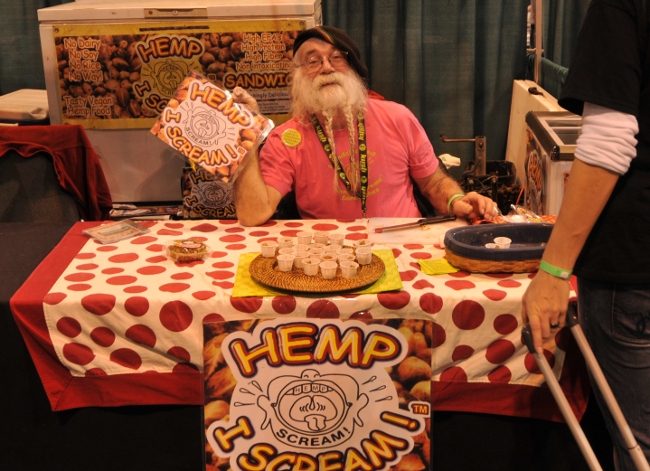 Agua Das, founder and inventor of Hemp I Scream, at KushCon2