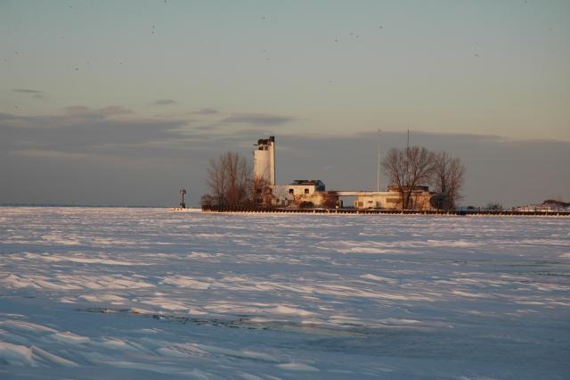 Lake Erie and Coast Guard Station from Whiskey Island