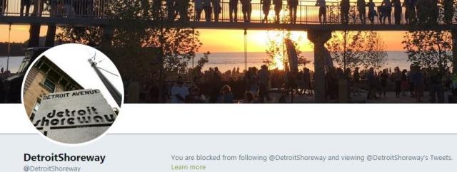 Detroit Shoreway - you are blocked 
