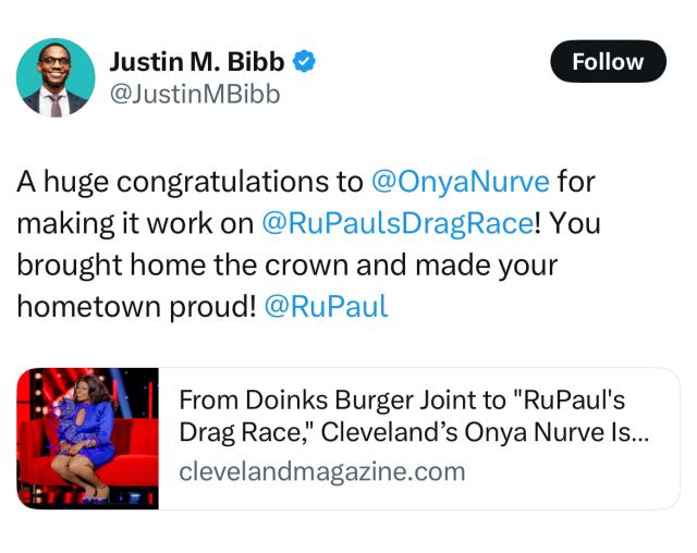 Justine Celebrates as Cleveland Circles the Drain