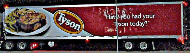 Tyson chicken truck - immigration policy for chicken processors?