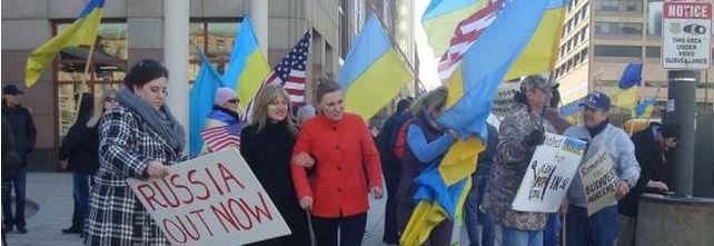 Ukraine supporters in Cleveland Ohio image by Mr. Puri