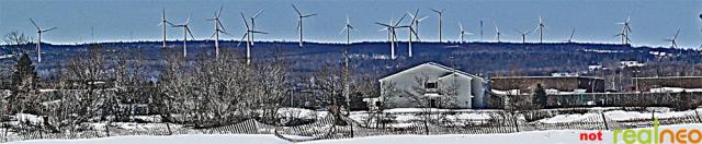 Cold breeze spins Chateaugay, NY wind turbines