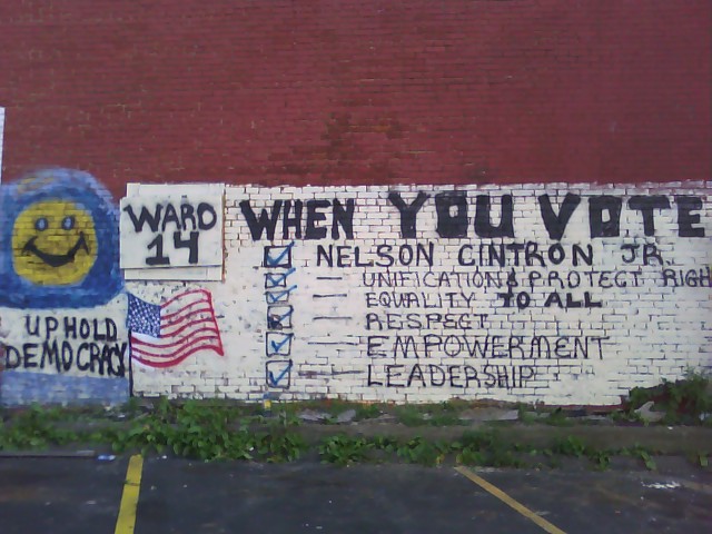Ward 14: UPHOLD DEMOCRACY BY VOTING ON SEPTEMBER 08, 2009 FOR NELSON CINTRON JR