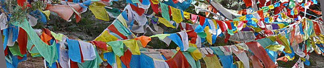 PRAYER FLAGS ON POTALA PALACE, TIBET
