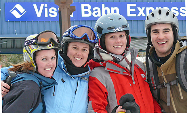 smiles skiing vail exercise endorphins