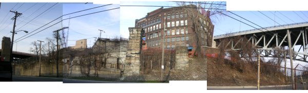 Central Viaduct East Bank Bridge Abutment