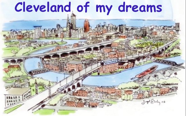 Joe Stanley Cleveland of My Dreams Postcard