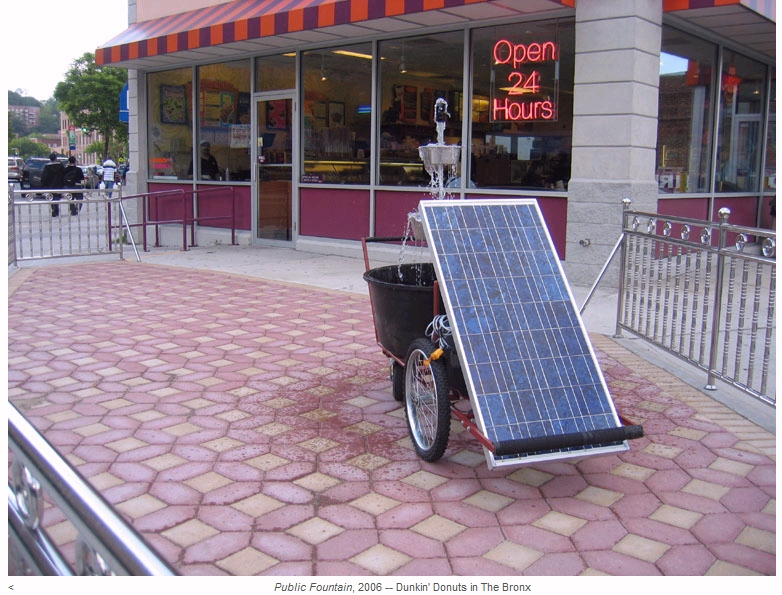 Solar Fountain Taking a Donut Break