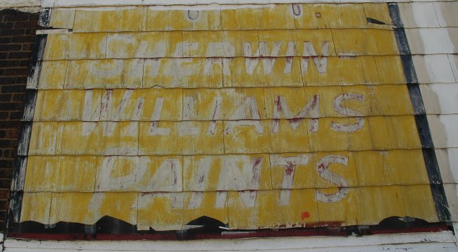 Lead Paint Sherwin-Williams sign in Cleveland